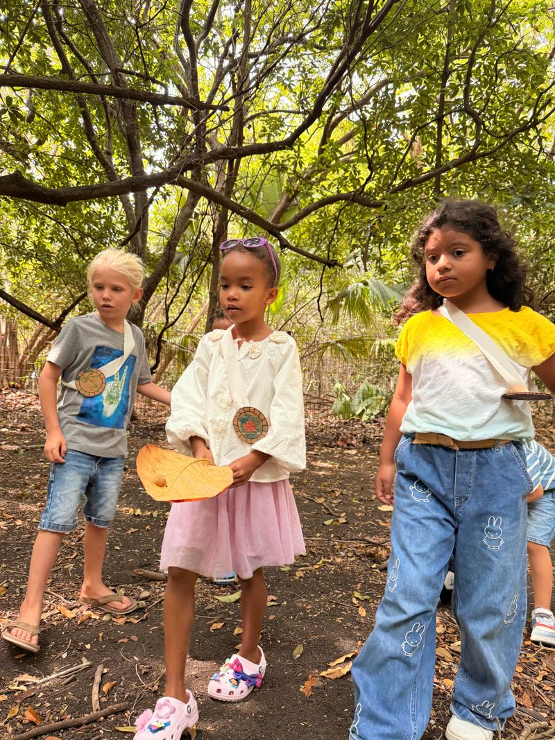 Kids exploring nature in Curaçao